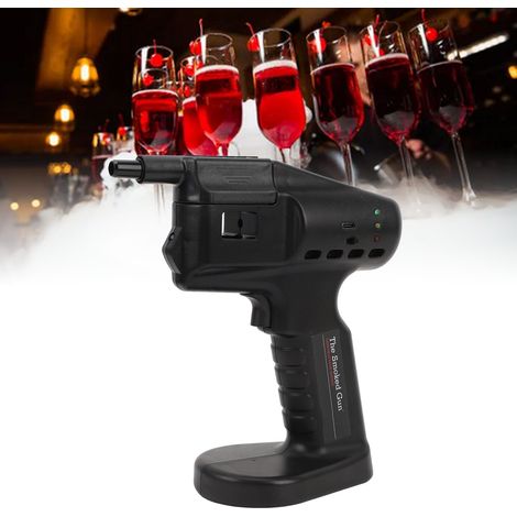 Fumeur de Cocktail Manuel Portable Machine à Bulles pour Cuisine et Boissons avec 5 Réservoirs d'Essence (1/4)