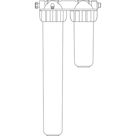 PNEUMATEX Armatur Refill Demin 4000 mit Filter, Eingang G3/4, Ausgang G1/2, 8133016