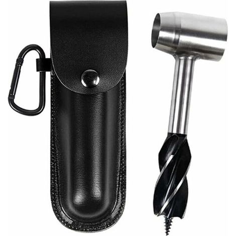 Perceuse à tarière Manuelle - Perceuse à Main Digger Auger - Forets à tarière d'extérieur, Outils de Survie Bushcraft pour hacher Les Paquets de matériel de Camping,