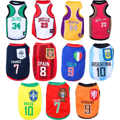 Gilets d'été respirants pour animaux de compagnie, thème Coupe du Monde, pour chiens et chats de toutes tailles- 6XL- Bleu marine 7 France