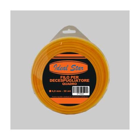 FILO PER DECESPUGLIATORE QUADRO CARDINALE 4,0 mm x 30 mt