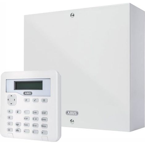 Filiyano-Centrale d'alarme filaire - ABUS - Terxon SX - 10 zones programmables - Panneau de commande LCD (1/3)