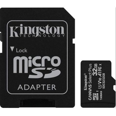 Carte Micro SD - 32 Go - Classe 10 - A1 - Vitesse Lecture 100 Mo/s - Adaptateur SD Inclus (1/2)