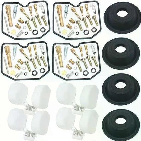 Kit de réparation de carburateur (membrane et flotteur) compatible avec Suzuki GSF600S (1996-2003), GSF 600, 650 et GSF600 S.