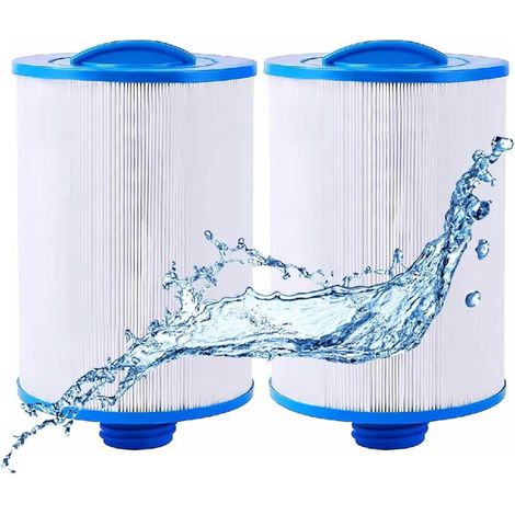 Paquet de 2 Filtres Spa, Remplacement du Filtre du Spa de Piscine, Fil Grossier de 1 1/2", Compatible avec PWW50P3, Unicel 6CH-940, Filbur FC-0359, Waterway Plastics 817-0050 (1/5)