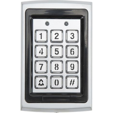 Machine de contrôle d'accès avec clavier d'entrée sans clé, carte IC/ID, boîtier métallique étanche, adaptée à une utilisation à domicile et au bureau. (1/4)