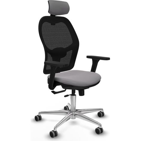Silla de oficina piqueras y crespo Jorquera negro brazos ajustables reposacabezas (1/2)
