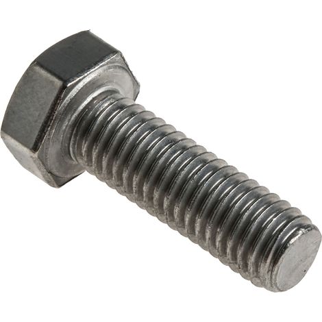 Vis à tête hexagonale, Acier Inoxydable A4 316 Brut, M8 x 25mm ( Prix pour Sachet de 50 )