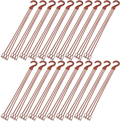 Crochets Suspendus pour Pots De Fleur 15.75In en Plastique Résistants Anti-Rouille pour Jardin Balcon Bureau Lot de 25 Crochets De Jardinière (1/5)