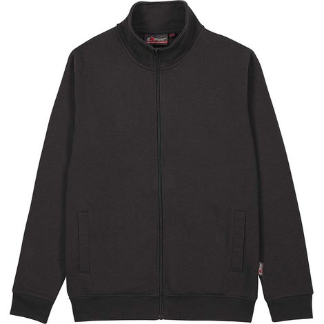 Felpa da lavoro con zip SOTRA - Nero 5XL