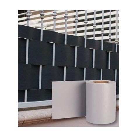 FASCIA COPRENTE RINGHIERE EFFE  PVC GRIGIO CHIARO H.CM 19 MT 35 + 20 CLIPS