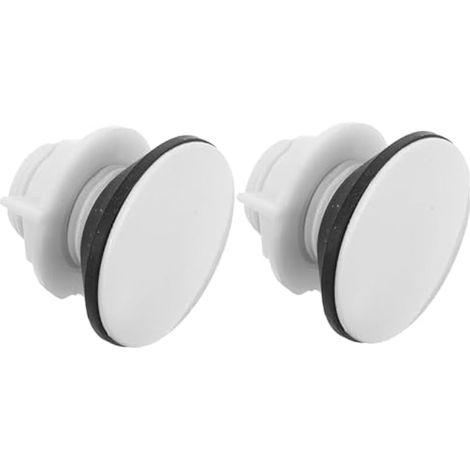 Lot de 2 bouchons de réservoir de toilette en plastique robustes et étanches, accessoires pour réservoir d'eau d'aquarium. (1/5)