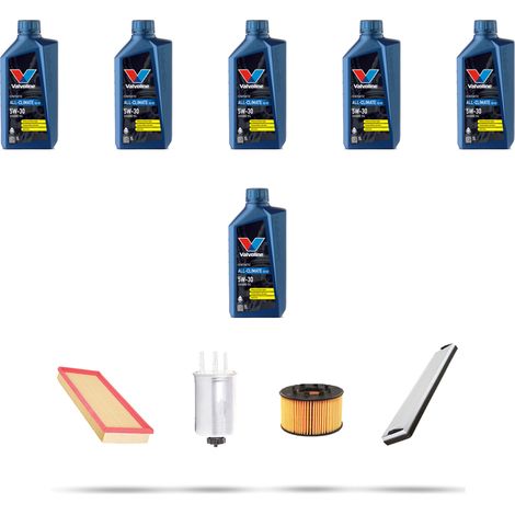 Kit tagliando 4 FILTRI e 6L OLIO compatibile con Ford Mondeo III 2.0 Tdci 85kw dal 2000 al 2007 (1/5)