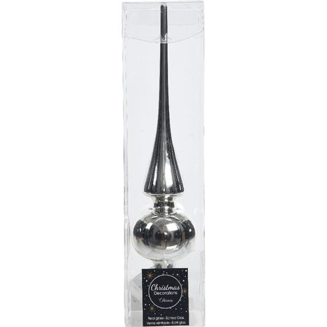kaemingk KAEMINGK - Puntale in vetro argento 26cm Cod. 113029 (1/2)