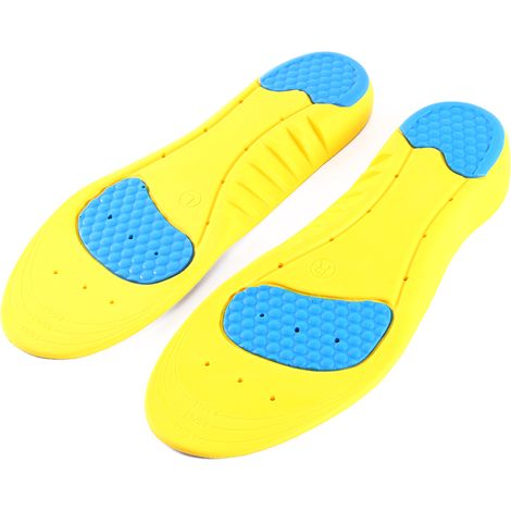 Semelles orthopédiques gel homme sport course support voûte plantaire amorti coussinets chaussures (1/5)