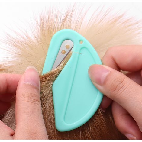 Pettine districante per animali domestici - strumento districante per gatti e cani - strumento per rimuovere il pelo degli animali - rimuove efficacemente nodi e grovigli con il nostro