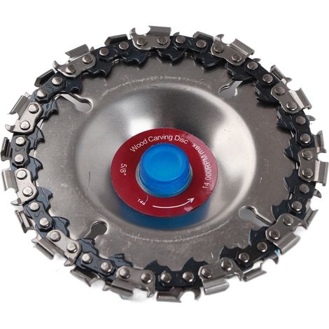 Disque à tronçonner bois 22 dents 4 pouces pour meuleuse, plateau circulaire affûtage chaîne tronçonneuse (1/5)