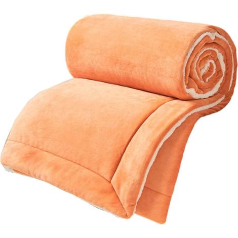 AYktou Fleecedecke – Doppellagige Decke aus Lammwolle und Milchsamt, warme, multifunktionale Bettdecke für Herbst und Winter, dicke, wendbare Fleecedecke für Bett, Sofa, Camping, Reisen und Doppelbett