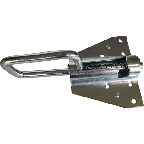 Verrou Porte Coulissante Serrure, Volet Loquet Porte Verrou, Serrure de Porte de Garage Industrielle, Serrure Latérale, Loquet Coulissant, pour Cour, Jardin, Clôture Métallique, 23.5X12.2cm