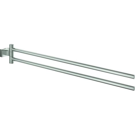 Porte-serviettes GROHE ESSENTIALS CUBE 439mm. 2-bras. rigide acier