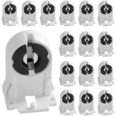 Support de lampe fluorescente G13 T8, 30 pièces, support de lumière Durable, pieds fluorescents 2A T8, capuchon pour Tube Fluorescent LED (1/4)