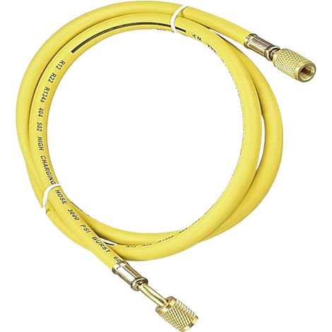 Mangueras de refrigerante, tubo de carga de CA, carga HVAC de 150 cm/59,06 pulgadas, construcción duradera, conexión flexible, paquete de 3 multicolor, para servicio de aire acondicionado de coche, RV (1/5)