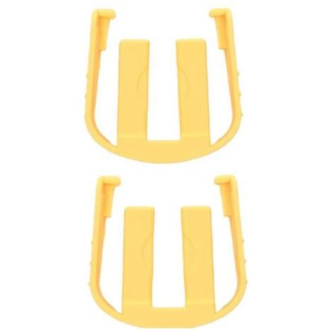 Lot de 2 rondelles de voiture, autres outils de jardin, connecteur rapide, boucle, clip en C, pièces de rechange, convient pour Karcher K2, K3, K7, jaune (1/4)