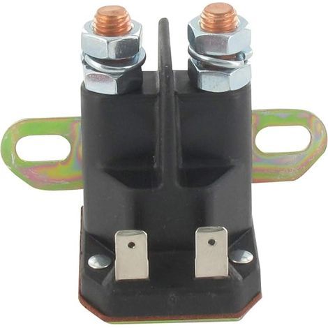 Starter Relay, 2 Round Terminals, 2 Flat Plugs, For John Deere AM130365