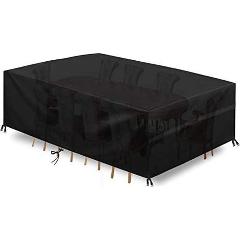 Nappe de jardin rectangulaire 170 x 94 x 70 cm, en polyester Oxford 420D résistant, idéale pour les tables de jardin et terrasses. (1/4)