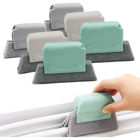 6 Brosses de Nettoyage créatives, Outil De Nettoyage Rainure , Brosse de Nettoyage Magique de Rainure de Fenêtre Magique (3 Coloris) (1/4)