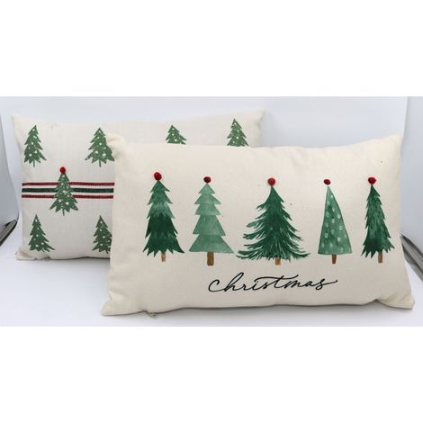 Weihnachtsbaum Dekokissen 30x50 cm. Einzelstück (1/5)