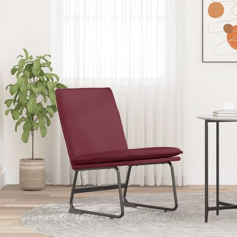 Bain de soleil Chaise de jardin Transat de jardin - Rouge bordeaux 52x75x76 cm Tissu BV515190 - BonneVie (1/5)