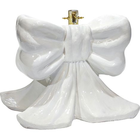 Fiocco Bianco Base Albero di Natale 52x39x45cm per Alberi Finti fino a 240 Verde o Innevato GRANDE SUPPORTO in Poliresina Tubolare e Viti Piedistallo Decorativo allestimento ELEGANTE natalizio (1/5)
