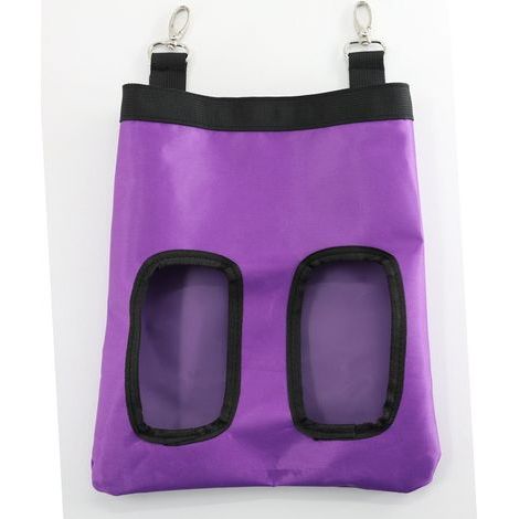 Mangeoire à foin violette pour lapin et cochon d'Inde, sac à foin pour lapin (1/5)