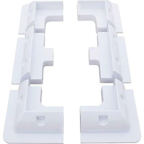 Set mit 6 ABS-Solarpanel-Halterungen für Solarmodule, bohrfreies Eckmontage-Set für Dächer von Wohnmobilen, Wohnwagen, Fahrzeugen, Campern, Gartenhäusern und Garagen
