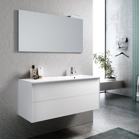 Composizione vasca DX 4 pezzi AGO bianco opaco