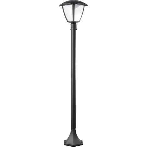 Lanterna Selene LED 1 luce su palo Nero opaco in alluminio 16xH100cm attacco E27 (1/5)
