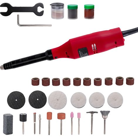 Amoladora eléctrica recta, herramienta versátil para bricolaje, diseño compacto, enchufe europeo. (1/2)