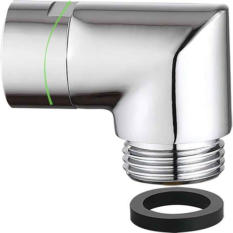 Adaptateur Coude Douche - Laiton Massif 135 Degrés - Raccord G1/2 Rotatif - Finition Chromée - Pour Salle De Bain - 1 Piece (1/5)