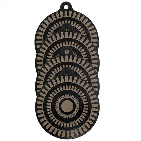 4 pièces induction cooker insulation pad cooktop protecteur tapis 24cm (1/5)