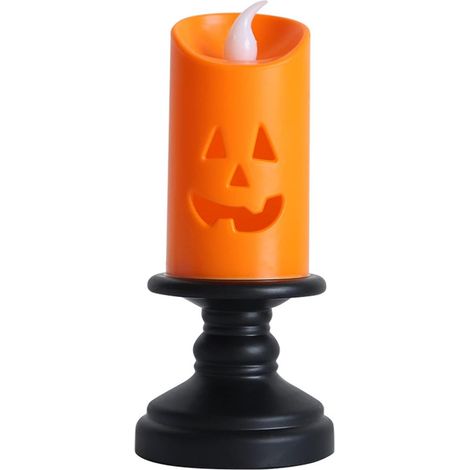 MINKUROW Halloween-Kerzenlicht, Kürbisform, LED-Licht, Heimbüro, Lampendekoration (1/5)