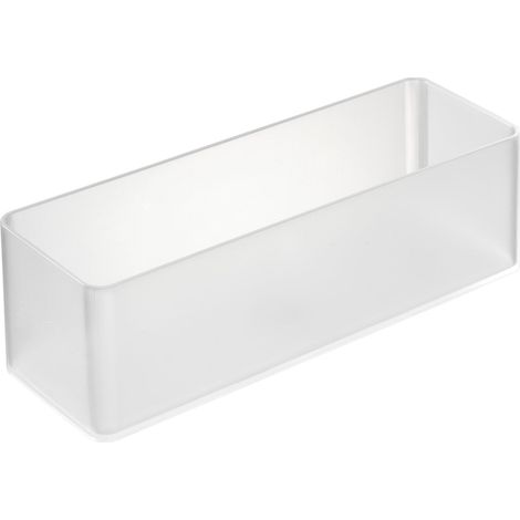 Yamazaki 3646 TOWER Stackable Organizer L Deep X2 Set, white, PS Resin, 8 x 24 x 7.2 cm (1/5)