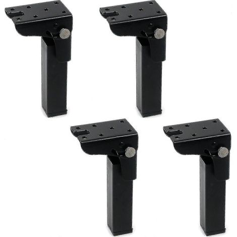 Quatre pieds de table pliants, hauteur 300 mm, charnières de verrouillage en fer, pieds de table pliants à 90 degrés, 300 mm (1/5)
