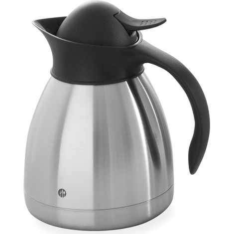 Termo, jarra térmica de catering para café, de doble pared, de acero, 1 L - Hendi 446508 (1/2)