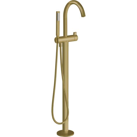 Sapho Rhapsody - Badewannenarmatur für Bodenmontage, mit Einbaukörper, Gold matt R5018GB (1/2)