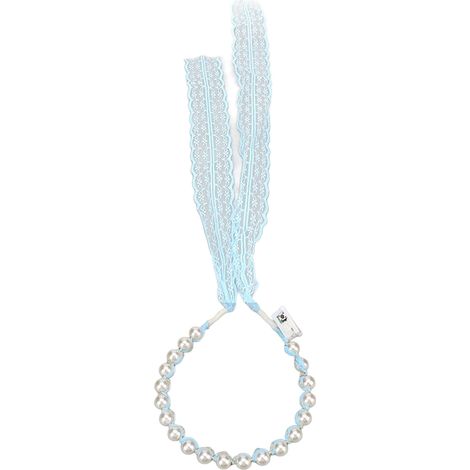 Bandeau lumineux en dentelle, orné de perles artificielles, accessoire de coiffure lumineux pour mariage ou fête. (1/5)