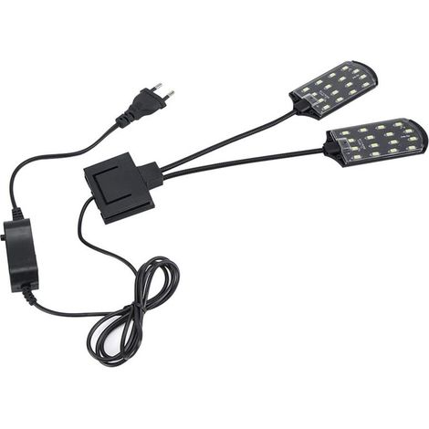 Light to double head, lighting aquarium waterproof to LED 220 V 15 W, wall wall-mounted aquarium to double head ultra-thin, suitable to the aquariums (1/5)
