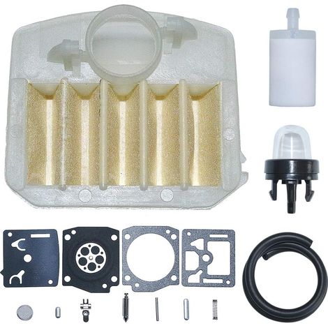 Kit de réparation ligne filtre à air et carburant pour tronçonneuse Husqvarna 340 345 350 353 346XP 537024003 (1/5)