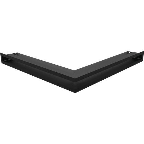 Eck-Lüftungsgitter LUFT 56x56x6 schwarz (1/5)