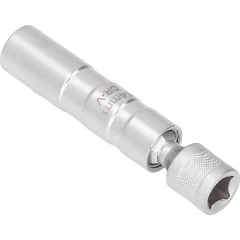 Douille magnétique universelle pour bougies d'allumage 3/8" à paroi mince, 12 pans, outil de démontage et d'installation 14 mm / 0,55 po (1/5)